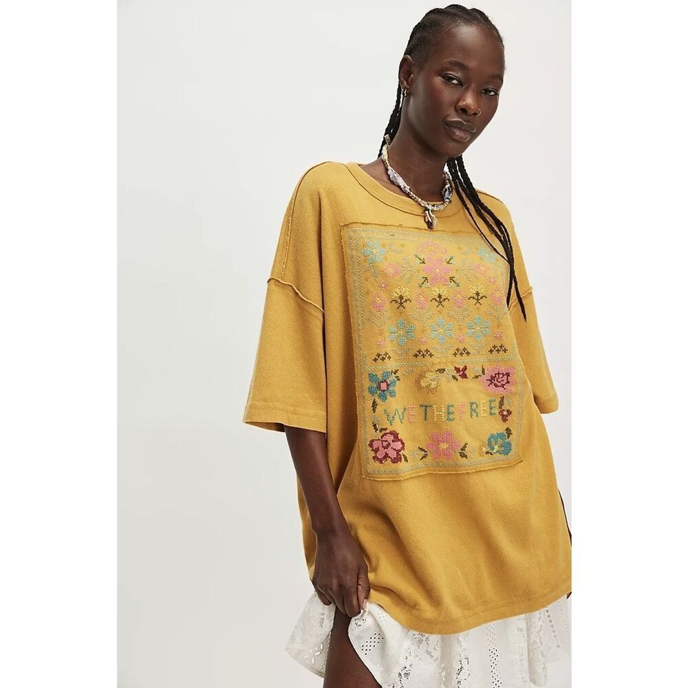 Free People We The Free Cross-Stitch Tee